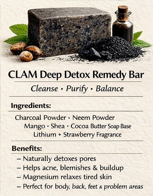 CLAM Deep Detox Remedy Bar
